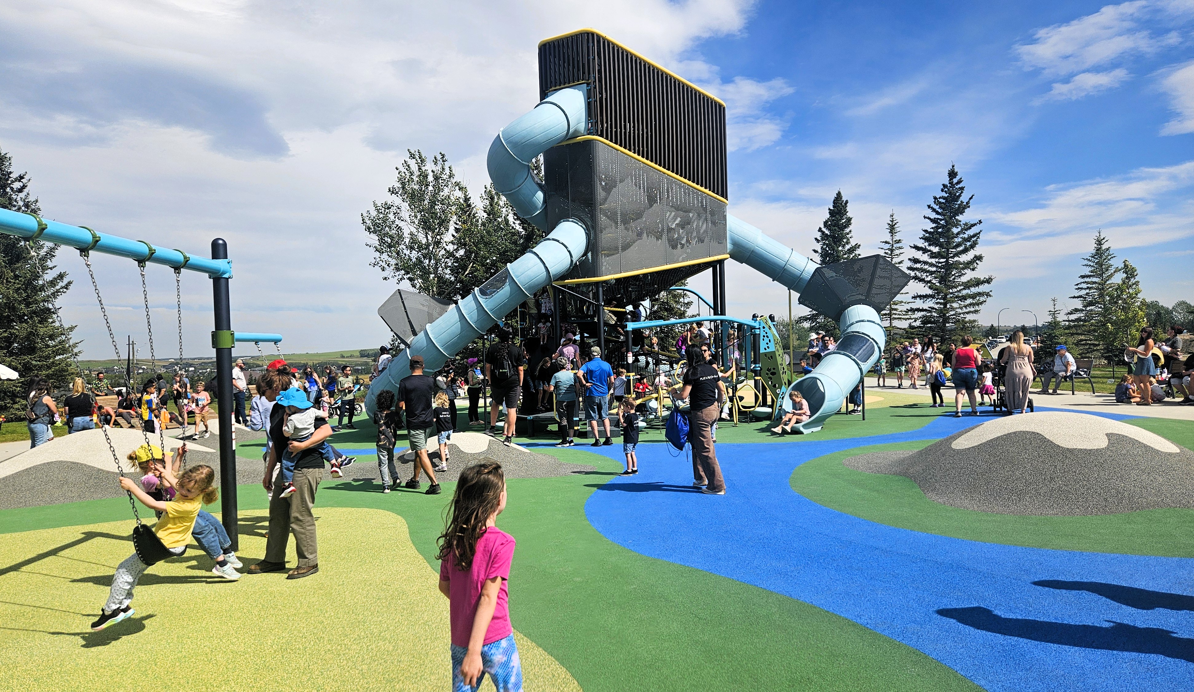 The landmark playground came first at Sky Ranch