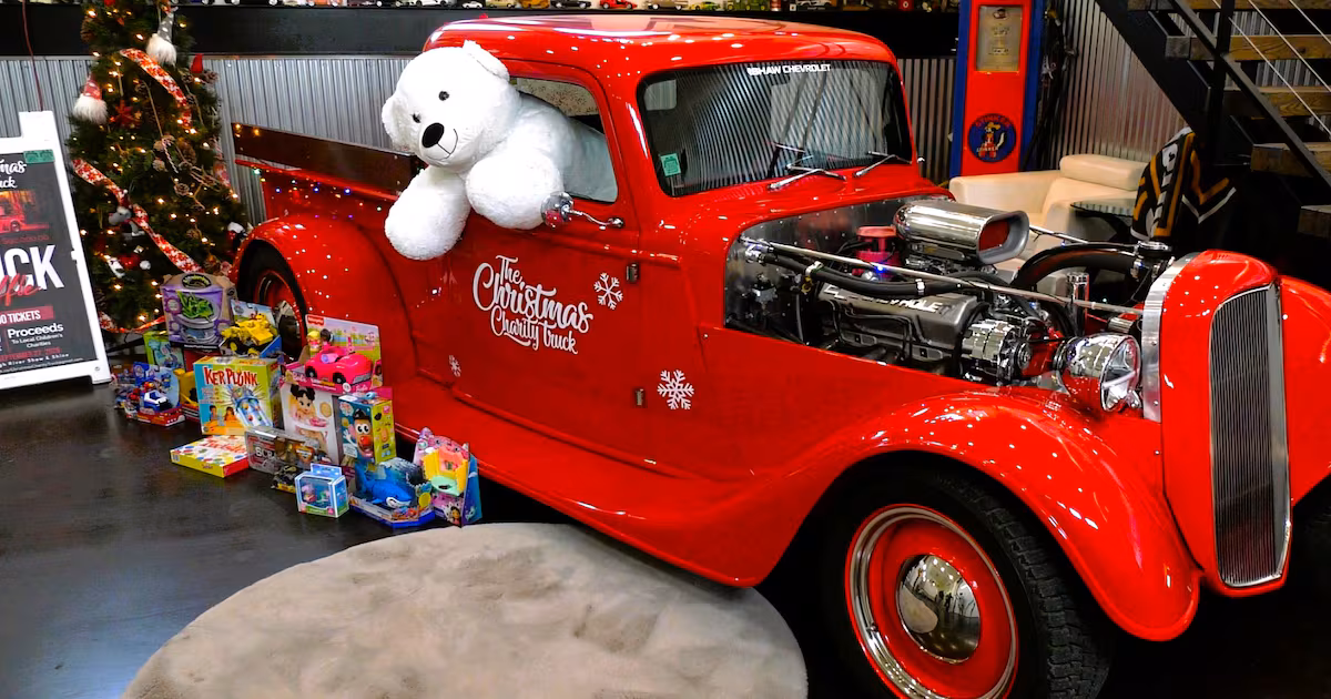 The Christmas Charity Truck, valued at approximately $92,000, will be raffled off with a limited number of tickets sold for $100.